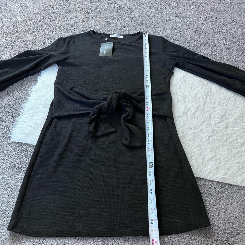 NWT R. Vivimos black long sleeve dress Medium - Picture 6 of 6